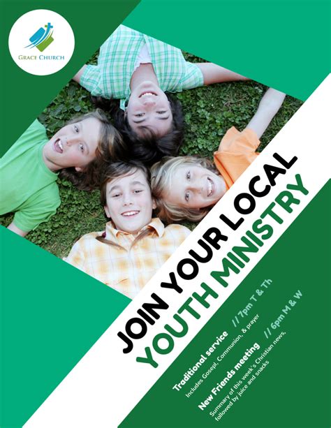 Church Youth Ministry Flyer Template Mycreativeshop