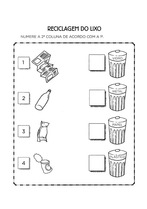 40 Atividades Sobre Reciclagem Do Lixo Para Imprimir Crafts For Kids