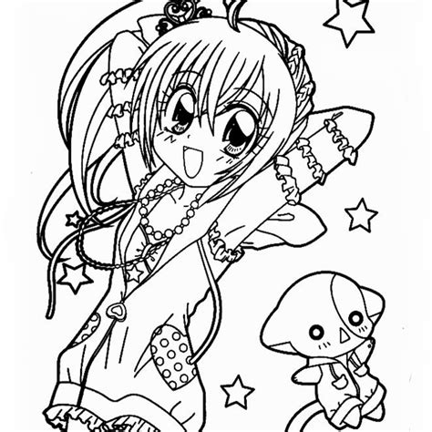 C'est un personage féminin d'une bande dessinée japonaise, communément. dessin de manga a imprimer