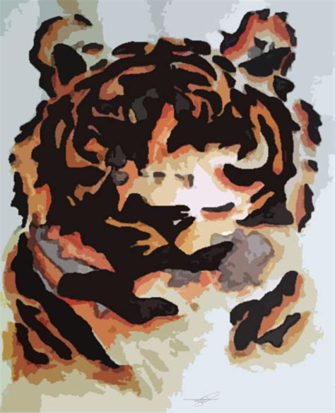 Abstract Tiger By Sarah Maxine On Deviantart