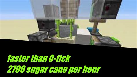 Shorka52 shows you how to create your own sugar cane farm. Minecraft sugar cane farm 2x Faster Than 0-Tick!!! (block ...