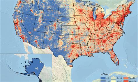 Fossil Fuel Co2 Emissions Mapped For The Us