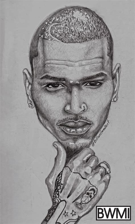 How To Draw Chris Brown Face