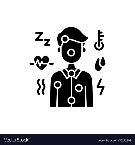 Symptoms Black Glyph Icon Royalty Free Vector Image