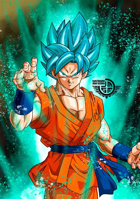 Goku Ssj Blue By Ilustradorjoaosegura On Deviantart