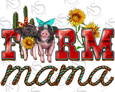 western farm mama png sublimation design western mama png etsy