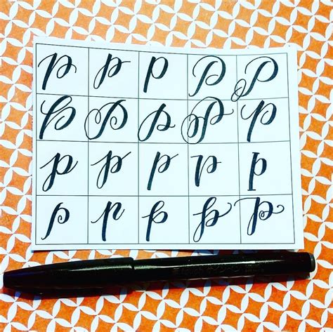 20 Ways To Write The Letter P By Letteritwrite • See Also The Video Of Her Writing The Letters