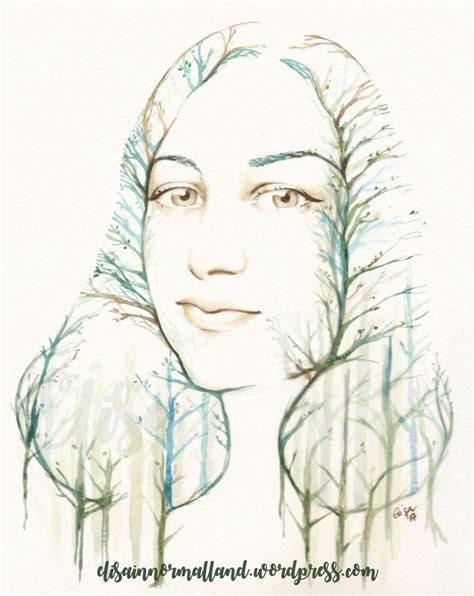 The Forest Girl Portrait Of A Friend Forest Girl Art Portrait Girl