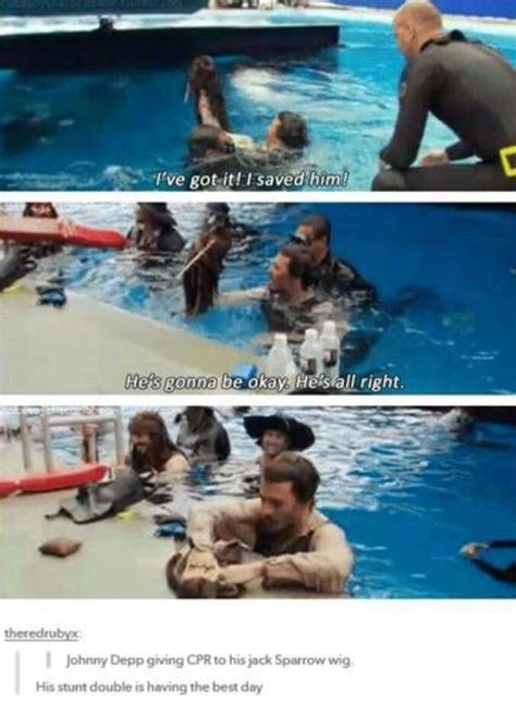 This is because johnny depp kept losing them and throwing them overboard. Giving CPR to his wig.. Johnny Depp is the best | Johnny ...