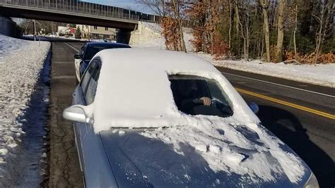 Driver Only Clears Snow From Half Of Windshield Gets Pulled Over