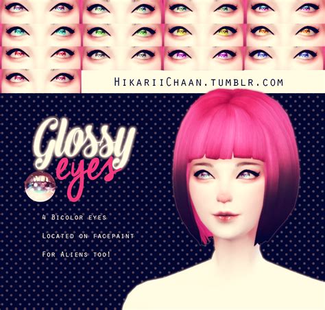 Hikariichaan ♡ Sims 4 Cc Eyes Sims 4 Anime Glossy Eyes