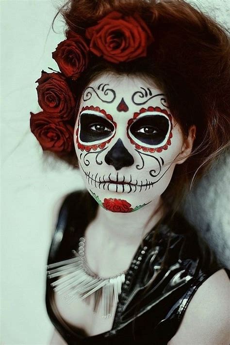 Women Day Of The Dead Halloween Makeup Sugar Skull Halloween