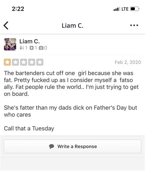 Check spelling or type a new query. This yelp review someone left about the bar I work at ...
