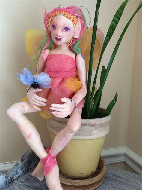Fairy Art Doll Made For A Dryer Sheet Challenge Jan Horrox Pattern For