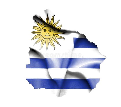 Uruguay Waving Flag Stock Illustrations 2585 Uruguay Waving Flag
