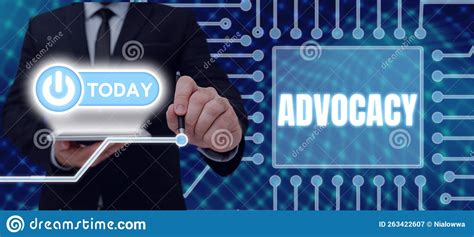 Conceptual Display Advocacy. Word for Profession of Legal Advocate