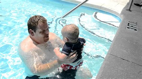 In The Pool With Daddy 1 Jul 11 Youtube