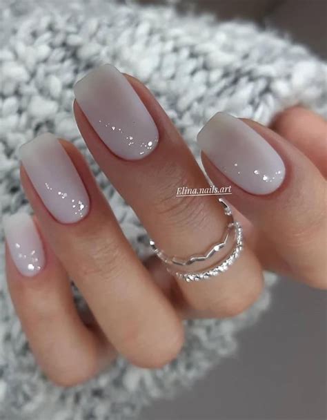 Trendy Natural Short Square Nails Design For Spring Nails