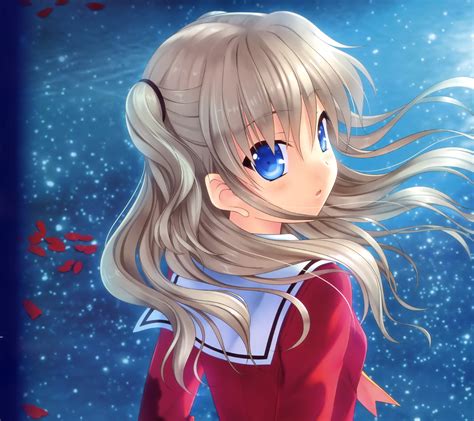 Charlotte Nao Tomori.Android wallpaper 2160×1920 - Kawaii ... Karutamo, charlotte (series), tomori nao, fanart, mobile wallpaper.