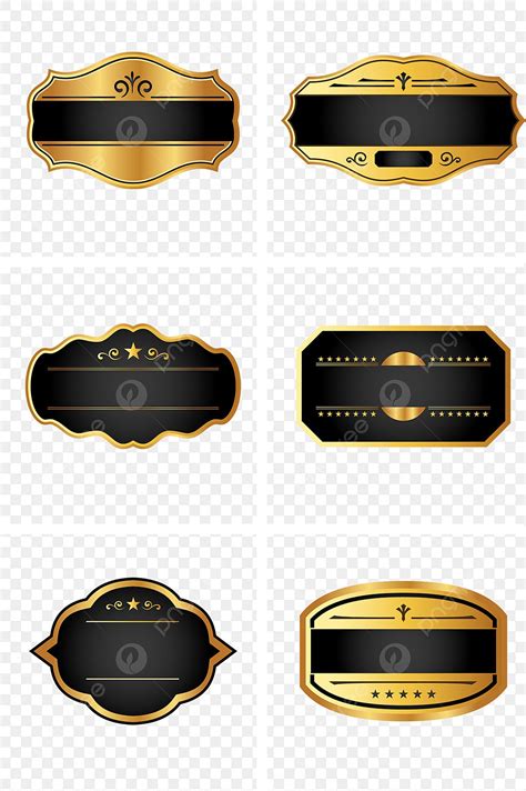 Black Gold Label Vector Design Images Black Gold Texture Label Label