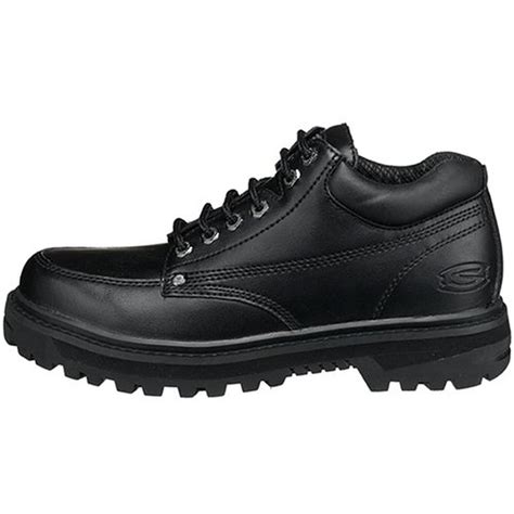 Skechers Mens Mariners Black Casual Boots Shoes 105 Medium D Bhfo