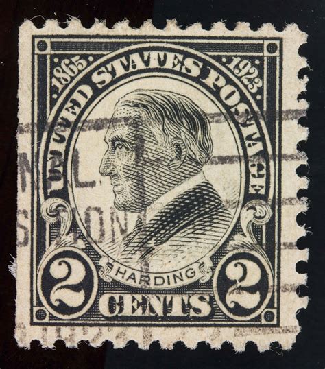Rare 1923 US 2 Cents Harding Stamp Perf 11, 613