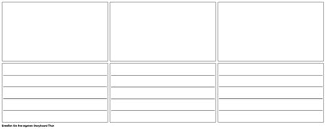 Leere Storyboard Vorlage Mit Linien 16x9 Storyboard