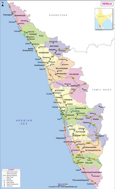 Detailed satellite map of kerala. Kerala: An infamous Reality (Part 1) - Kreately