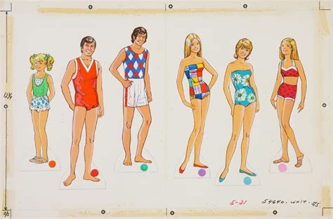 1973 Brady Bunch Paper Doll Artwork