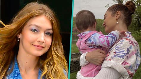 Gigi Hadid And Baby Khai Wear Matching Outfits In Rare Mother Daughter