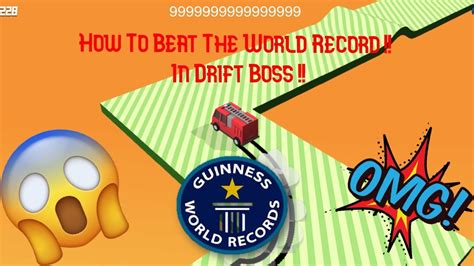 How To Beat The World Record In Drift Boss YouTube