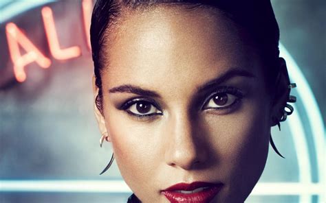 Wallpaper Alicia Keys Singer Brunette Face Make Up Hd Widescreen High Definition