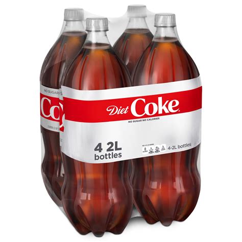 Diet Coke Soda 4 Pk2l Bottles