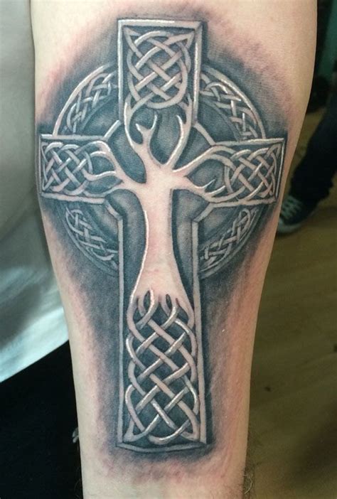 3d Celtic Cross Tree Tattoos For Men Tattoo Ideas And