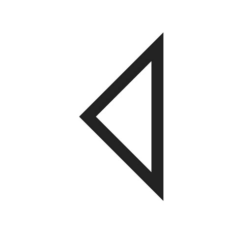 Arrow Left Triangle Direction Navigation Vector Svg Icon Svg Repo