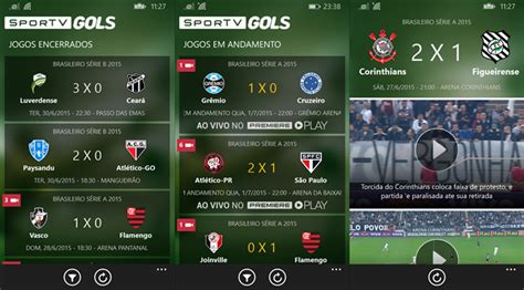 Aplicativo oficial SporTV Gols já está disponível para Windows Phone