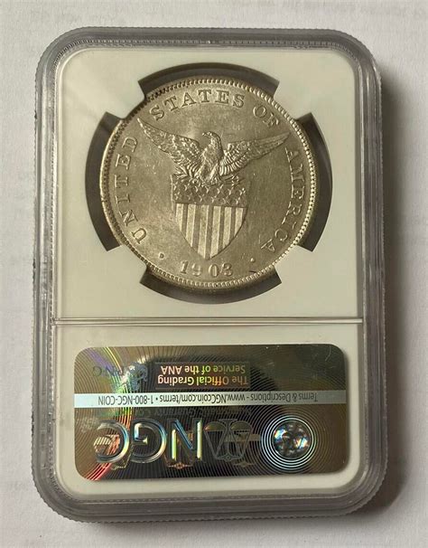 1 Peso 1903 Us Philippine United States Of America Ngc Au58 Ebay