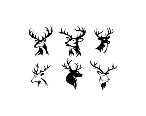 Premium Vector Deer Collection Silhouette