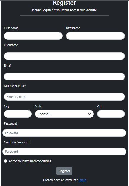 How To Create Responsive Registration Form In Bootstrap