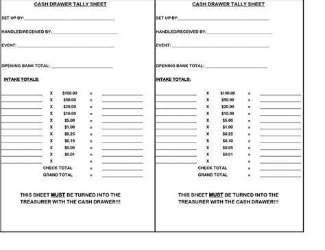 This document plays an important role in providing details about all cash transactions. Daily Cash Register Balance Sheet Template | charlotte clergy coalition