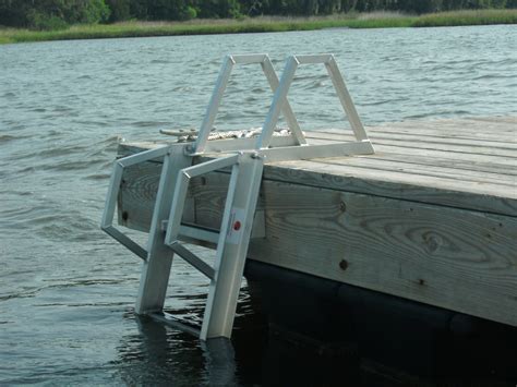 Folding Floating Dock Ladder Creekside Metalworks