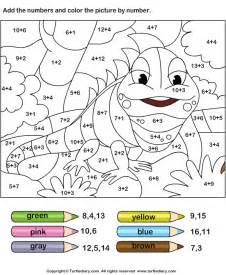 Kleurplaat rekensommen groep 4 werkbladen kleurplatenlcom. Write Sum and Color using Key Worksheet - Turtle Diary