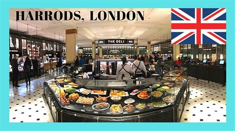 London The Busy Food Hall At Harrods At Christmas England Youtube