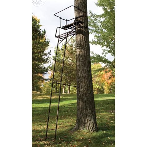Rivers Edge® 15 Double Action™ 2 Man Ladder Stand 158949 Ladder