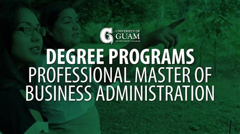 Degree Programs Professional Master Of Business Administration Youtube