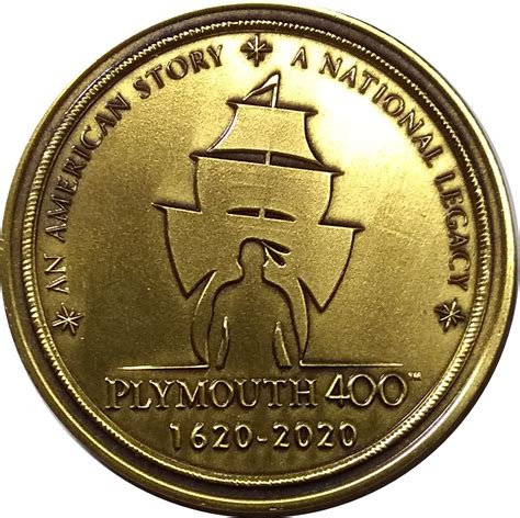 Medal Plymouth 400th Anniversary Exonumia Numista