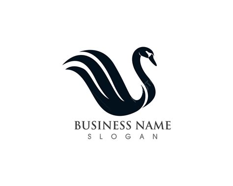 Swan Logo Vector Design Images Swan Logo Template Vector Bird