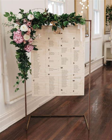 Seating Chart Ideas For A Wedding