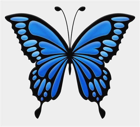 Blue Butterfly Clipart Blue Clip Art Butterfly Cliparts And Cartoons