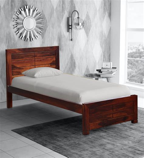 Buy Segur Sheesham Wood Single Bed In Honey Oak Finish At 24 Off By Woodsworth From Pepperfry